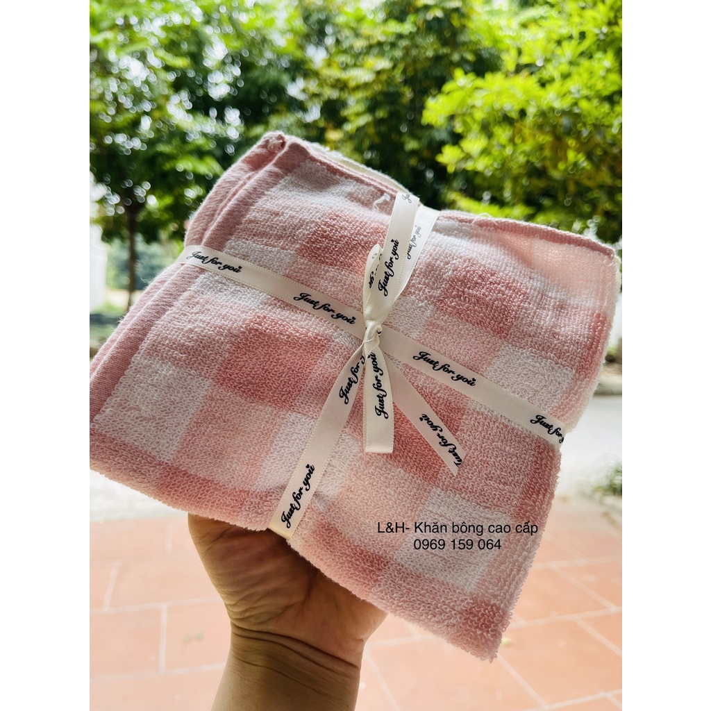 Set 5 khăn tắm, gội MJ xuất nhật quà tặng sang trọng, KT 35x90cm