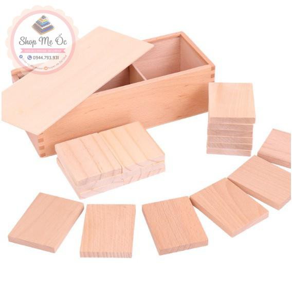 Giáo cụ Montessori - Tấm trọng lượng (Bộ học cảm nhận nặng nhẹ)