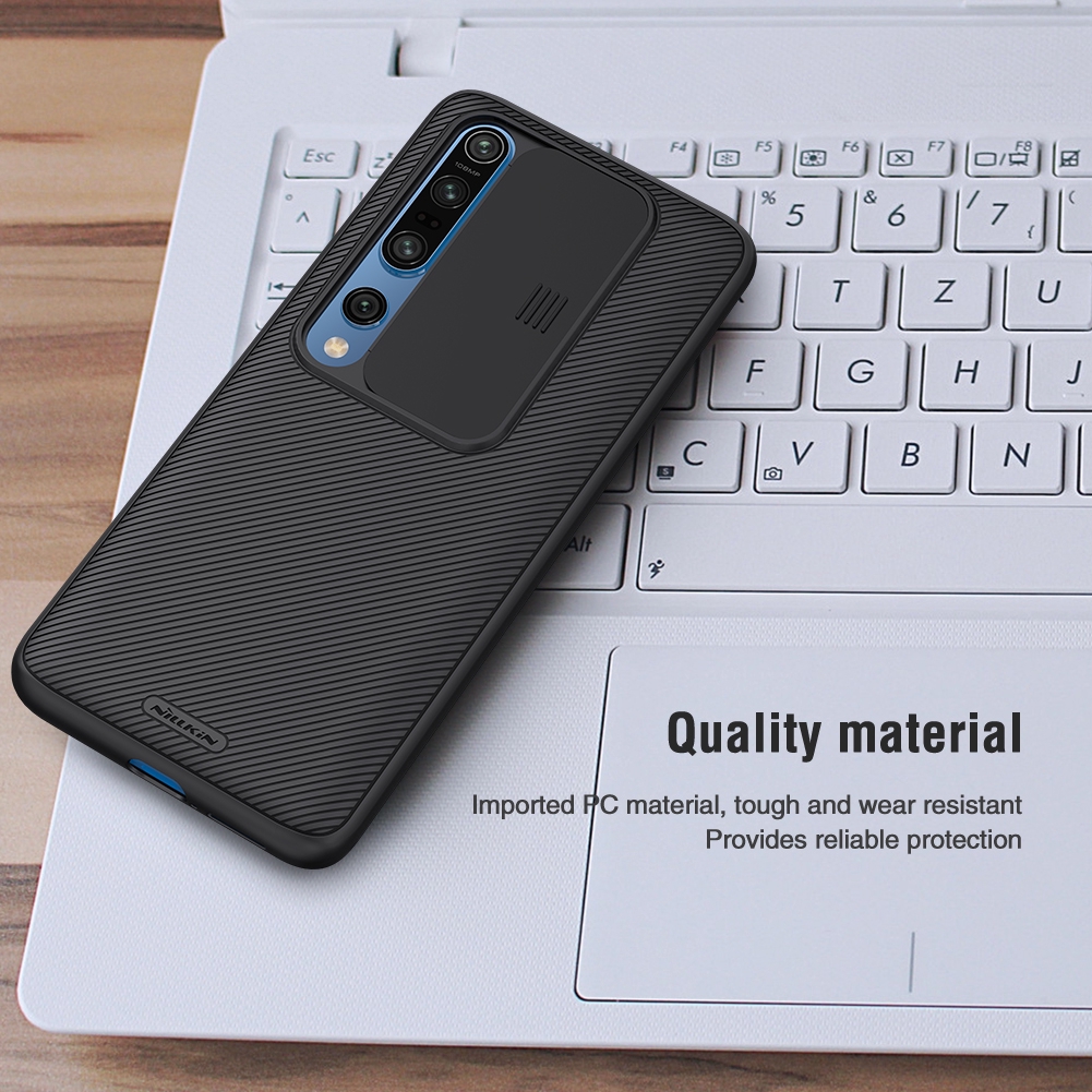Ốp điện thoại nhựa PC có bảo vệ camera cường lực cho Xiaomi Mi 10 / Mi 10 Pro 5G