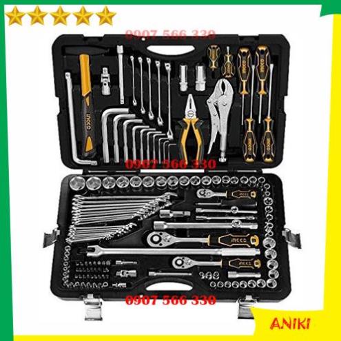 BỘ ĐỒ NGHỀ SỬA XE 142 MÓN INGCO KDP142