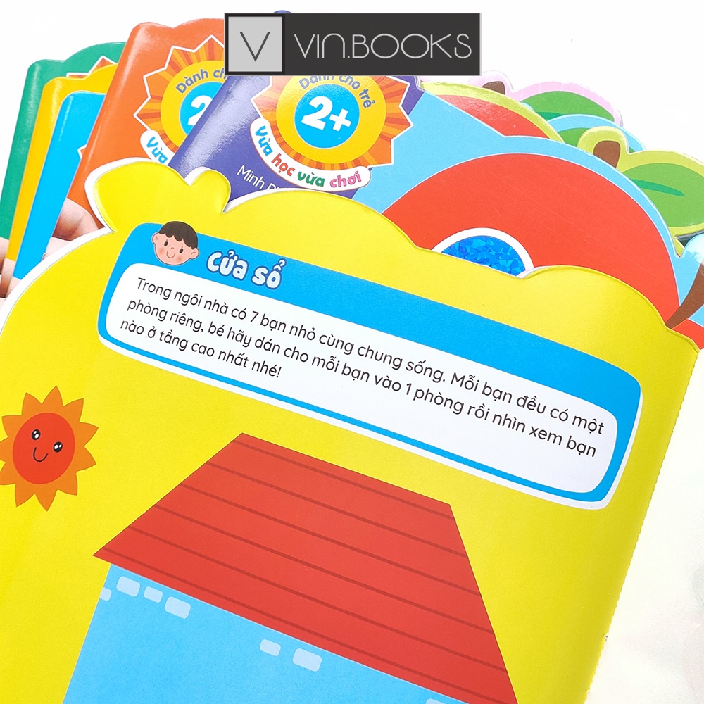 Sách - 299 Stickers Bóc Dán Thông Minh - Phát Triển Trí Tuệ Cảm Xúc EQ, CQ, IQ, Logic Dành Cho Trẻ 2+ Tuổi (Bộ 6 Cuốn)