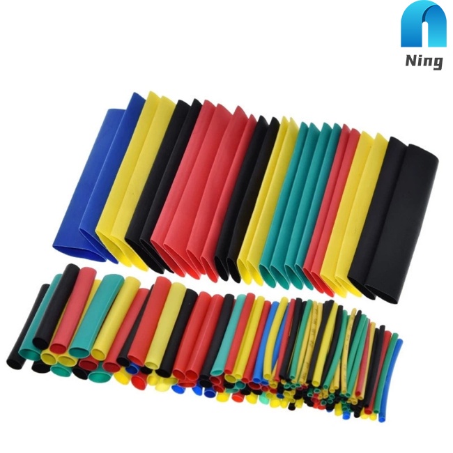 Set 328 Ống Bọc Dây Cáp Co Nhiệt Bằng Polyolefin 8 Kích Cỡ Nhiều Màu Sắc Tiện Lợi Dành Cho Ô Tô