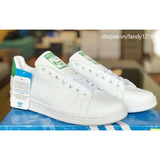Giày Thể Thao Stan Smith Gót Xanh Lá