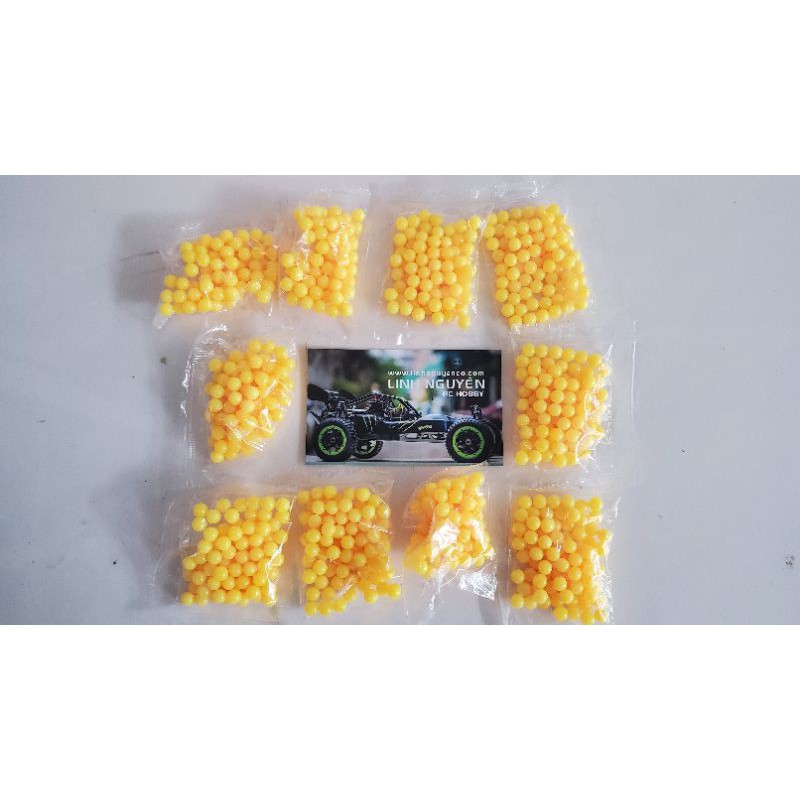 combo 10 bịch hạt bi nhựa màu 6mm để chơi xe tăng mô hình