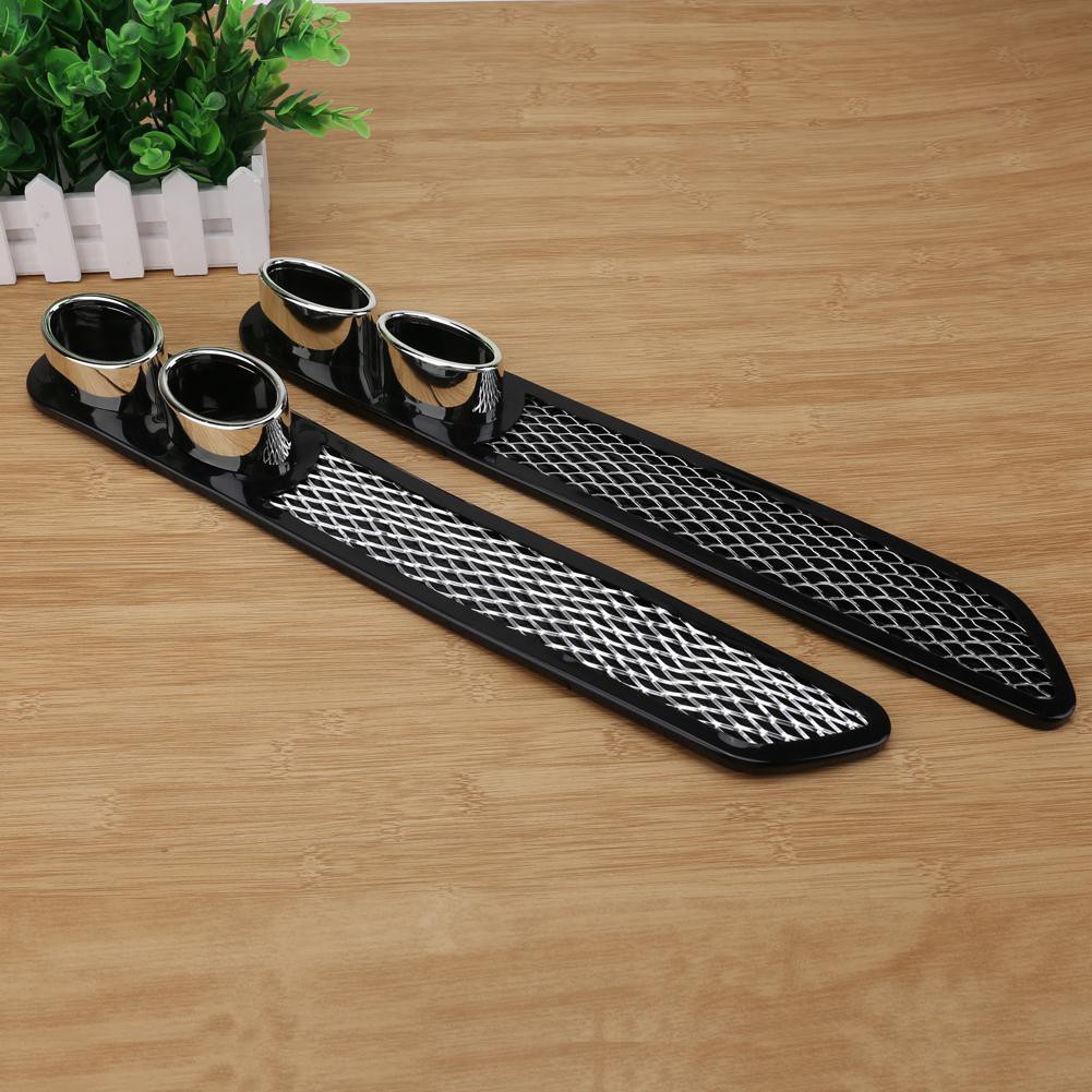 Bộ 2 nhãn dán ống xả kép nhựa trang trí cho xe hơi
