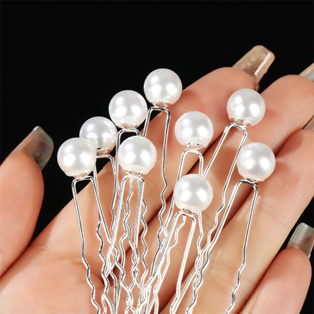 Set 20 kẹp tóc hình chữ u đính pha lê thời trang trang trí tóc cô dâu