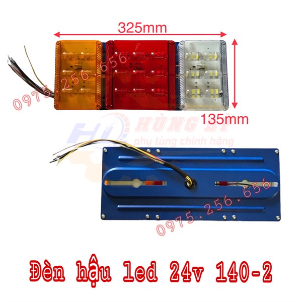 Đèn hậu led 24v 140-2 (ĐÔI) Cặp Đèn hậu samuzai chống vỡ chống nước