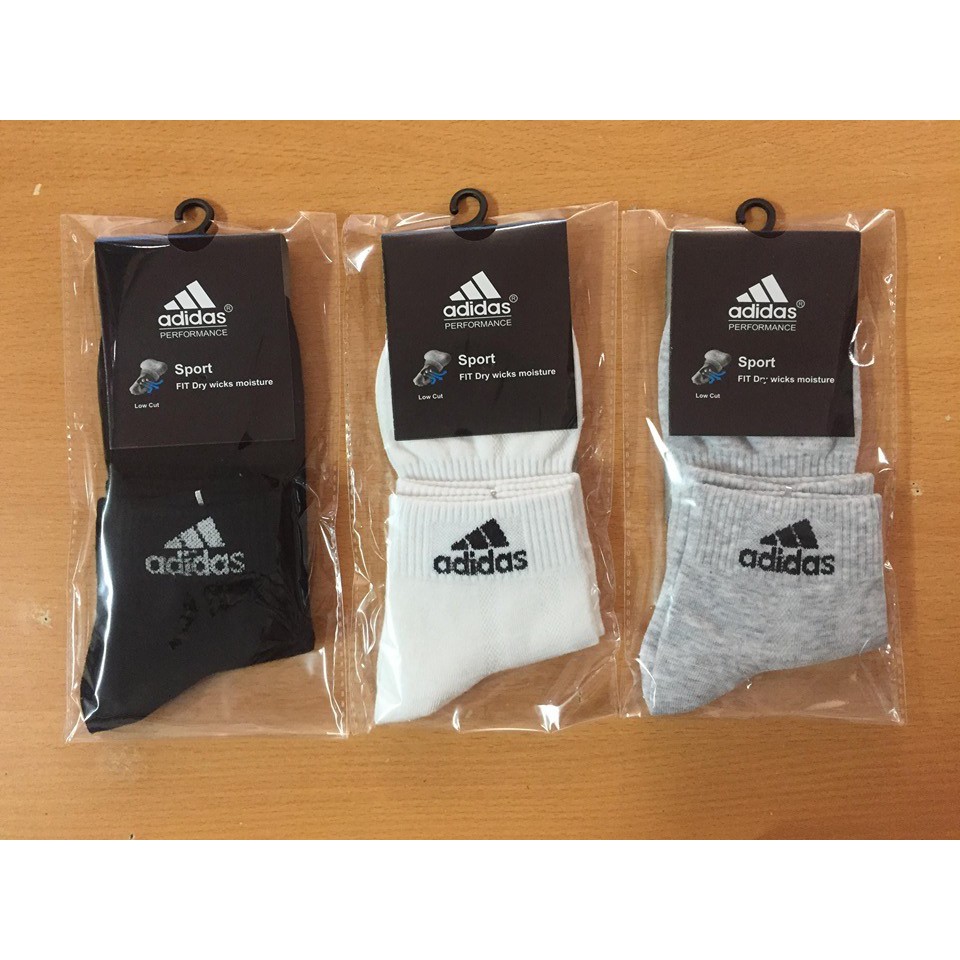 Combo 5 đôi tất adidas mỏng 100% cotton