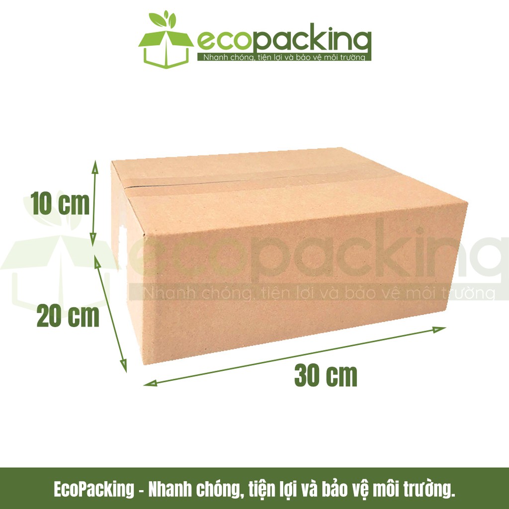 [XẢ KHO] Combo 50 thùng hộp carton 30x20x10 cm đóng gói giao hàng