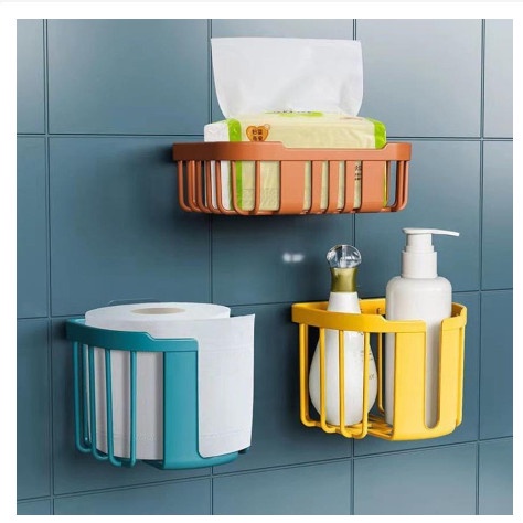 Giỏ Đựng Giấy Vệ Sinh - Giỏ Dán Tường Đựng Khăn Giấy Phòng Tắm Phòng Bếp 88312  MuỐi's StOre