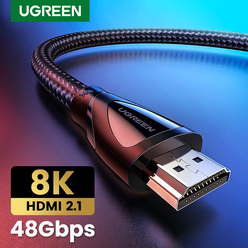 Cáp HDMI 2.1 Ugreen Dài 1m 1.5m 2m 3m 5m Ultra HD 8K @ 60Hz Ugreen 80401 80402 80403 80404 80405- Hàng chính hãng