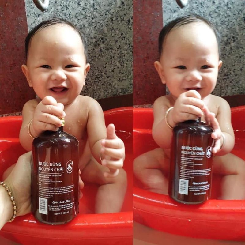 Nước Cốt Gừng Nguyên Chất 500ml Chiết Suất Gừng Tươi Gíup Giữ Ấm Cơ Thể Mẹ