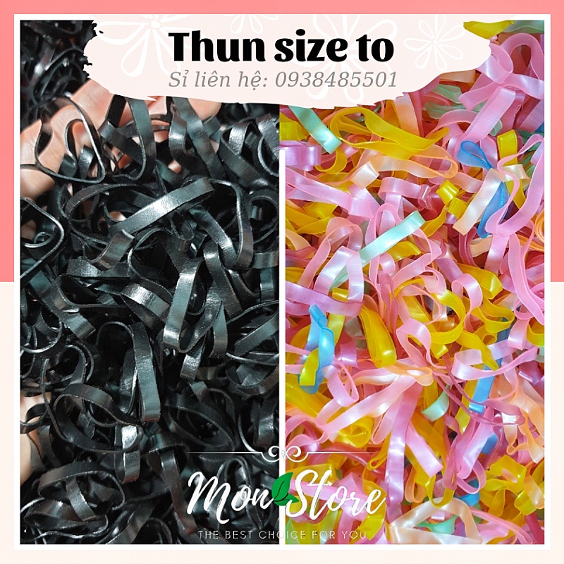 NỬA KG THUN cột tóc đa năng size to, co giãn tốt