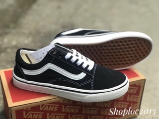 Giày thể thao sneaker 𝐕𝐀𝐍𝐒 𝐎𝐋𝐃 𝐒𝐊𝐎𝐎𝐋 đen VNXK