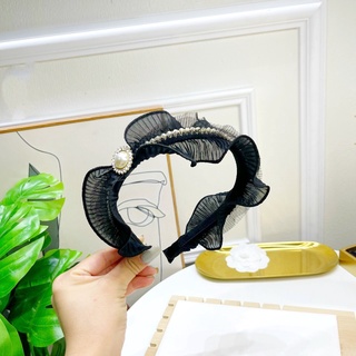 Cài Nơ Ngọc 2 màu trắng - đen
