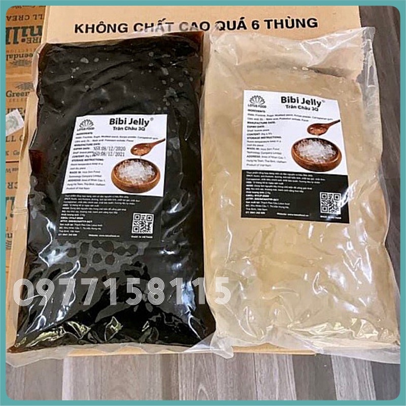 Trân châu 3Q - Trân châu trắng, đen sea jelly 2kg