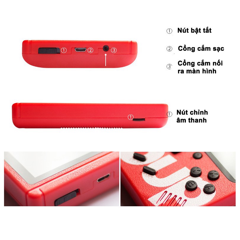 Máy Chơi Game SUP 400 trò chơi, SUP400 Cầm Tay G1 Plus 400 In 1 - HƠN 400 TRÒ CHƠI