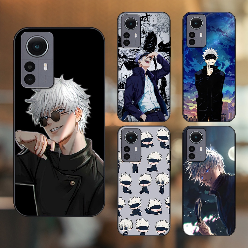 Ốp lưng Xiaomi 12 viền đen in hình Satoru Jujutsu Kaisen