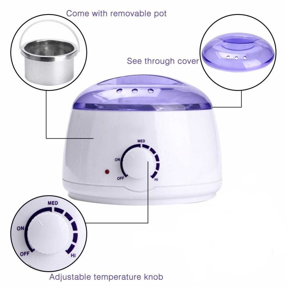 Wax Heater Professional Wax Warmer Depilation Rụng lông Máy làm nóng hạt Wax Beans Máy sưởi hạt Máy tẩy lông Bộ công cụ