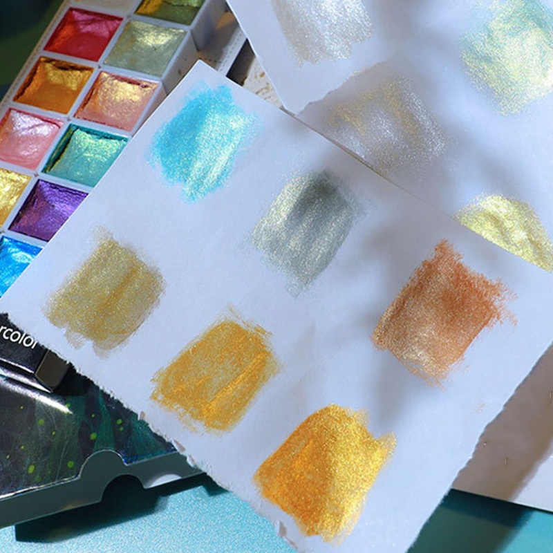 Hộp 6 / 12 Màu Nước Sơn Móng Tay Ánh Ngọc Trai Lấp Lánh