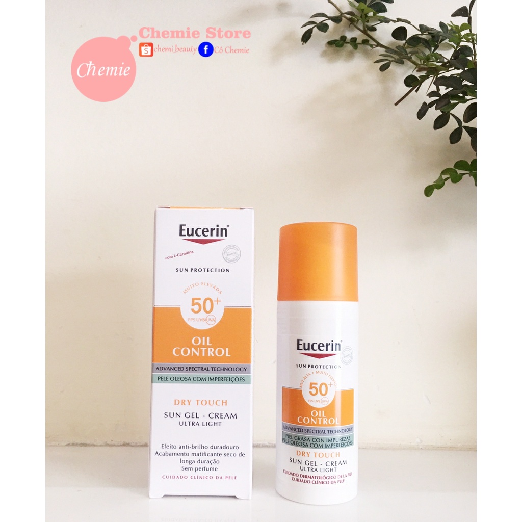 Kem chống nắng kiểm soát dầu Eucerin Sun Gel-Creme Oil Control Dry Touch SPF 50+