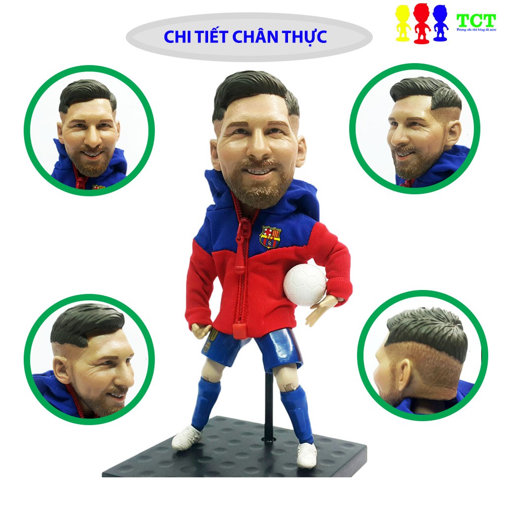 Tượng cầu thủ bóng đá SoccerXstar 13cm Messi Barcelona