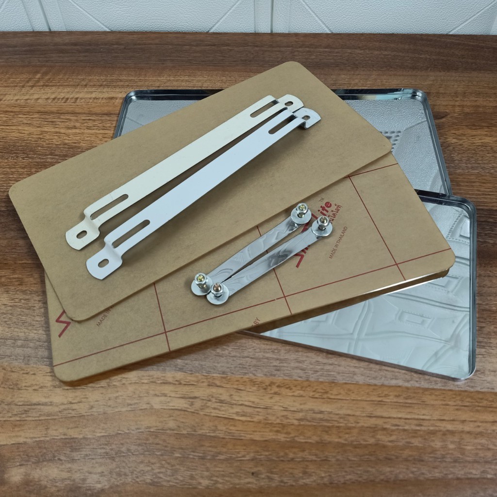 Bộ Khung Biển Số Inox Và Ốp Mica  Gắn Ô tô Mẫu Mới