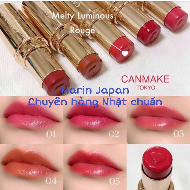 Son dưỡng Canmake Melty Luminous Rouge Nhật Bản Màu 01