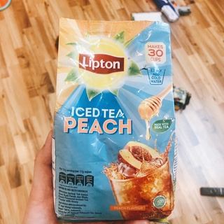 Trà đào hoà tan Lipton túi lớn