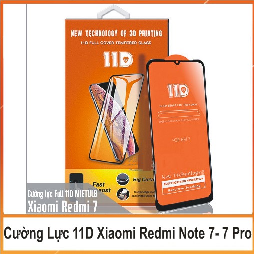 Xiaomi Redmi Note 7/Note 7 Pro_ Kính Cường Lực 11D Full Màn - Full keo