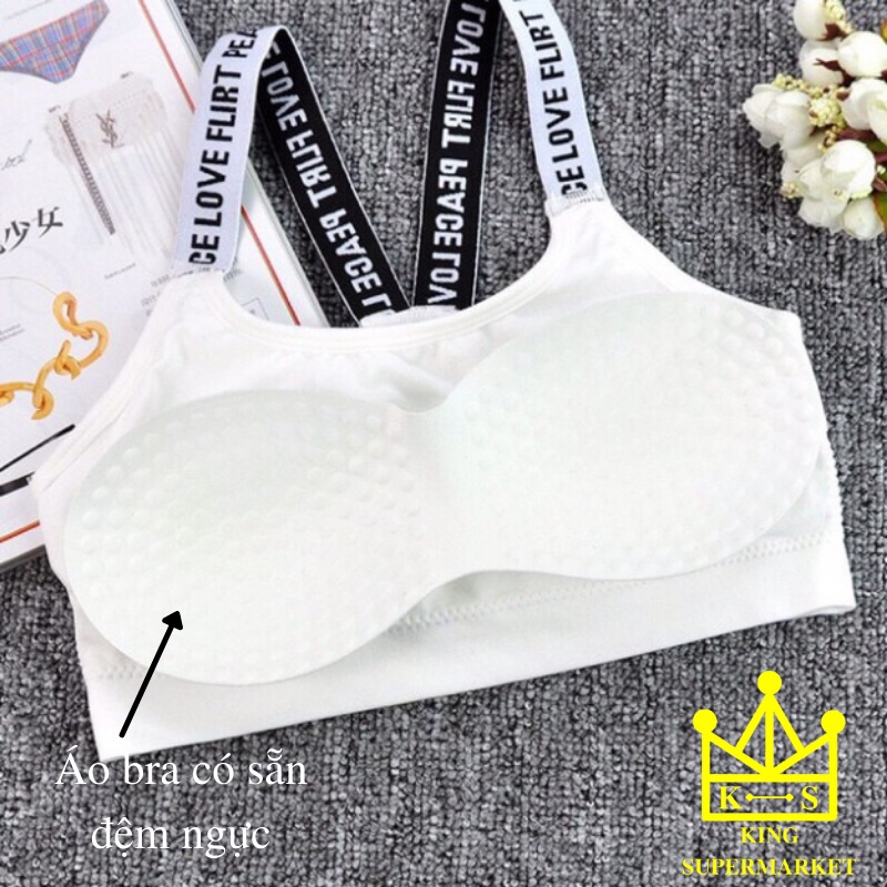 Áo bra thời trang có sẵn độn ngực, áo tập gym mẫu mới Mã ABR001