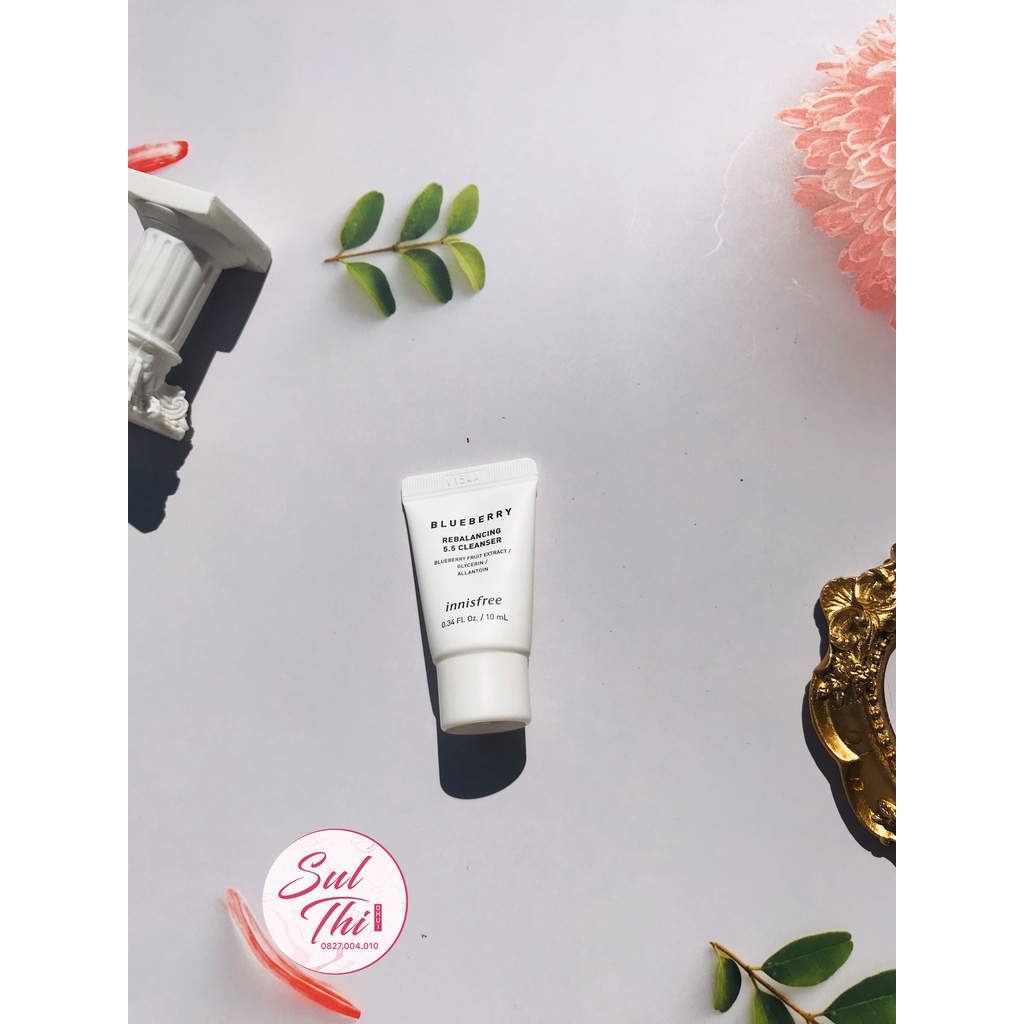 SỮA RỬA MẶT TỪ VIỆT QUẤT INNISFREE BLUEBERRY REBALANCING 5.5 CLEANSER mini 10ml