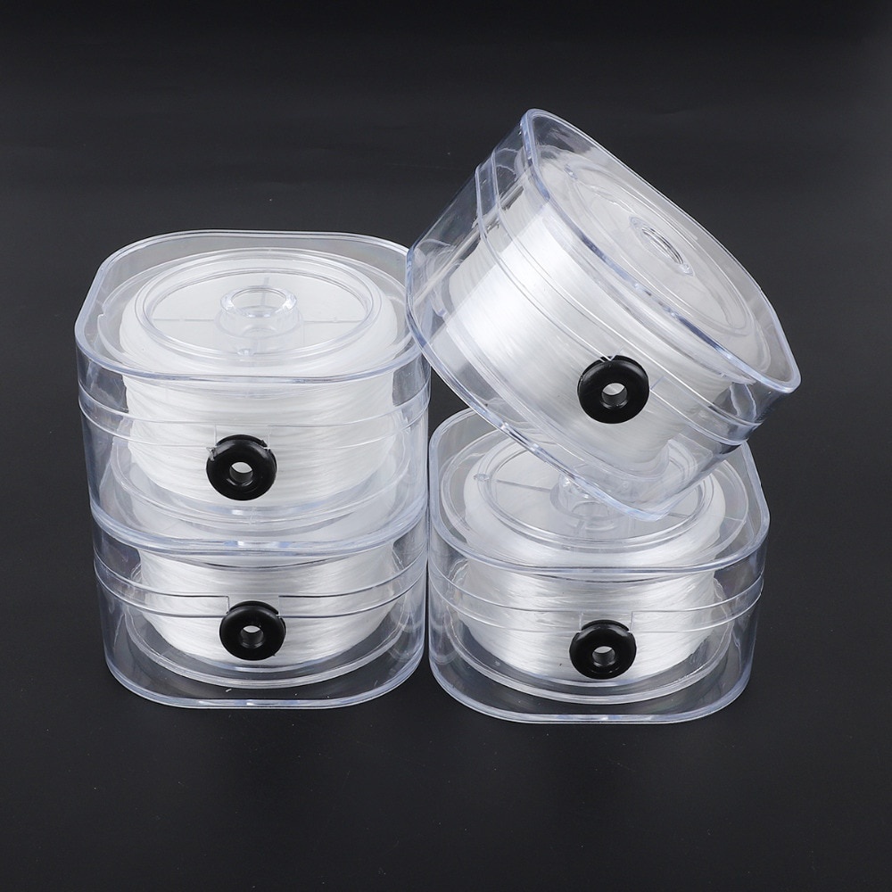 Cuộn dây cước co giãn dùng làm đồ trang sức dài 30-200m 0.2/0.6/0.8/1mm
