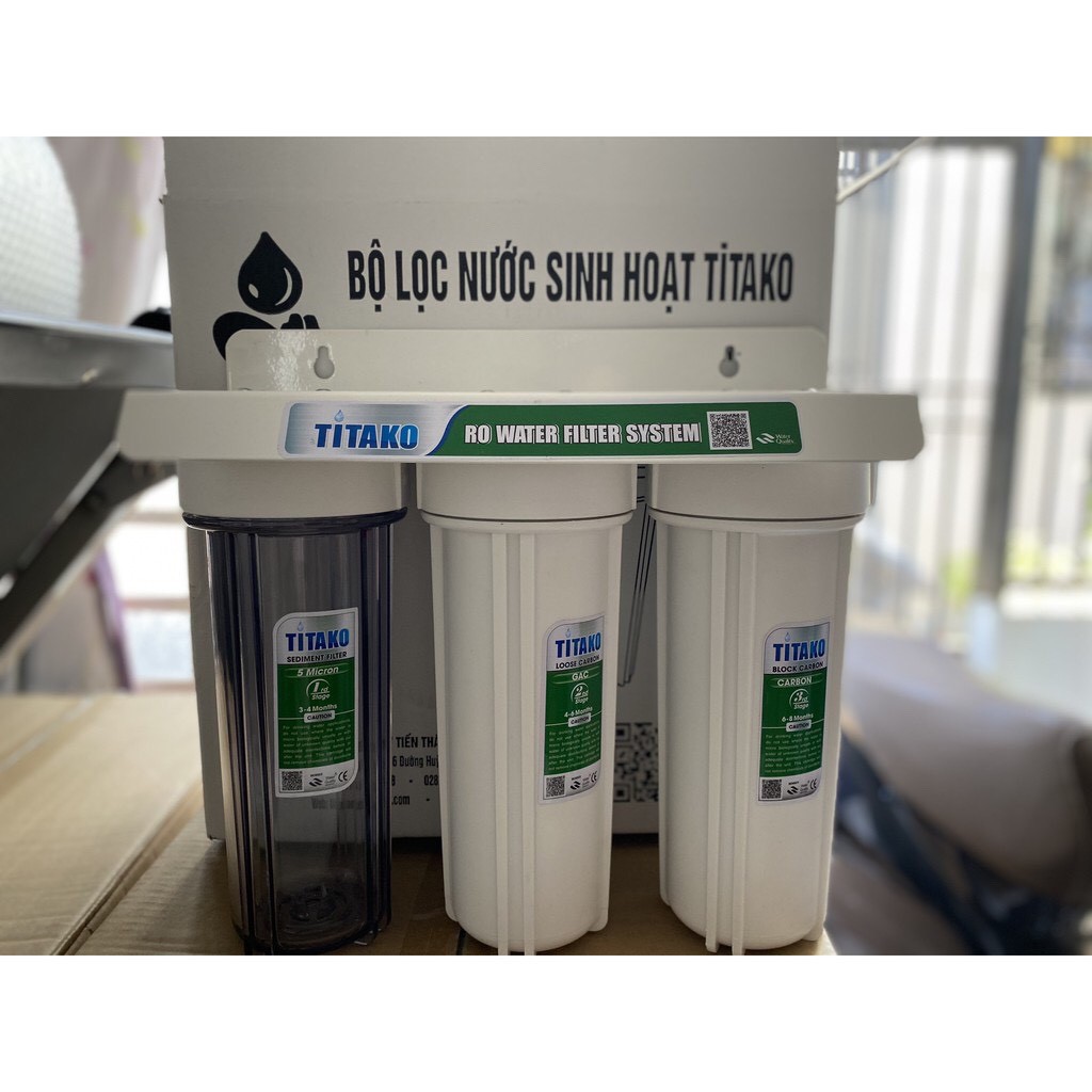 Bộ Lọc Nước Sinh Hoạt Cao Cấp 10 inch (Tặng kèm tay vặn)