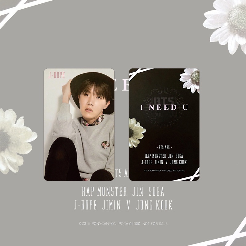 Set 7 Tấm Thẻ Ảnh Lomo Các Thành Viên Nhóm Nhạc BTS Nhật Bản