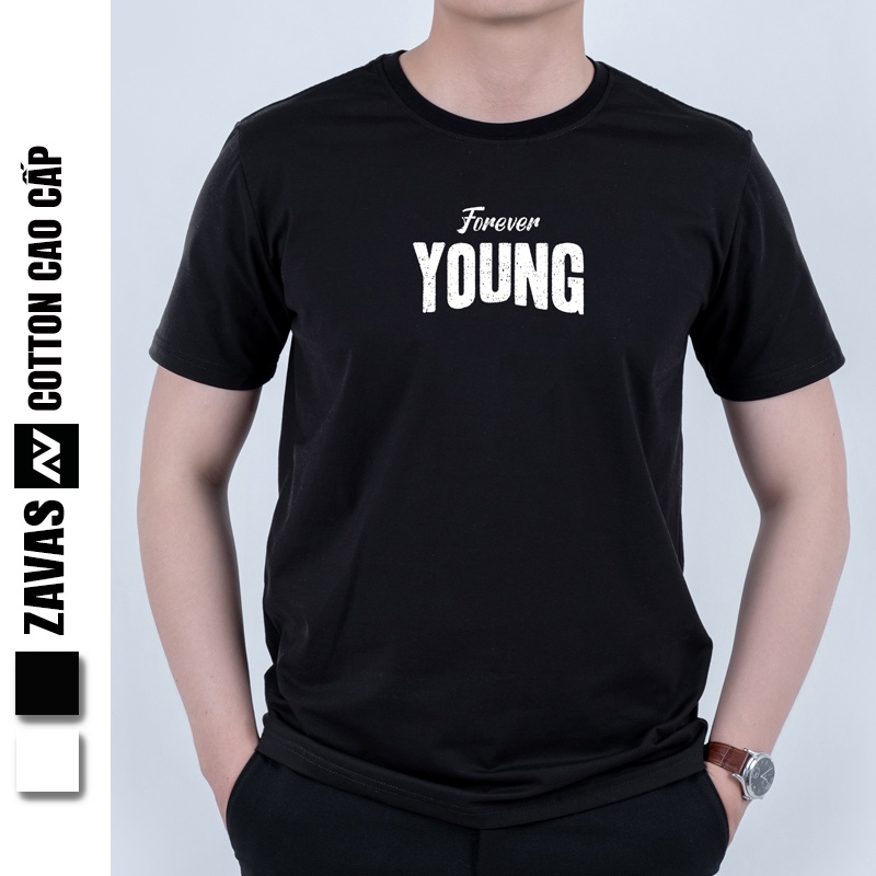 Áo phông nam hàng hiệu cao cấp cổ tròn ngắn tay đẹp chất vải cotton co giãn 4 chiều thoáng mát ZAVAS - Z05