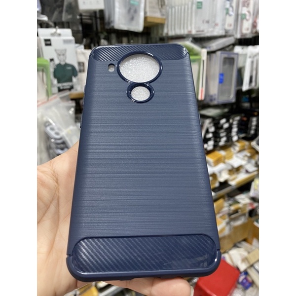 Ốp Nokia 5.4 dẻo dày có độ chống sóc nhẹ,vân kiểu nhôm xước nhám.