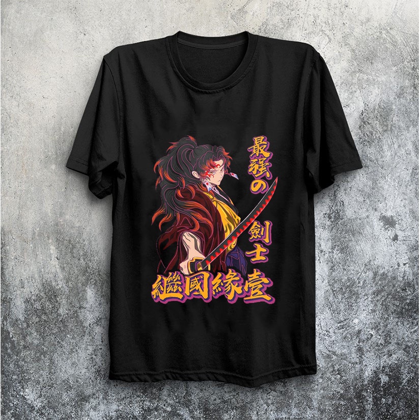 Áo thun In Hình Yoriichi Demon Slayer Kimetsu no Yaiba Hơi thở Mặt trời Thanh gươm diệt quỷ anime manga độc đẹp