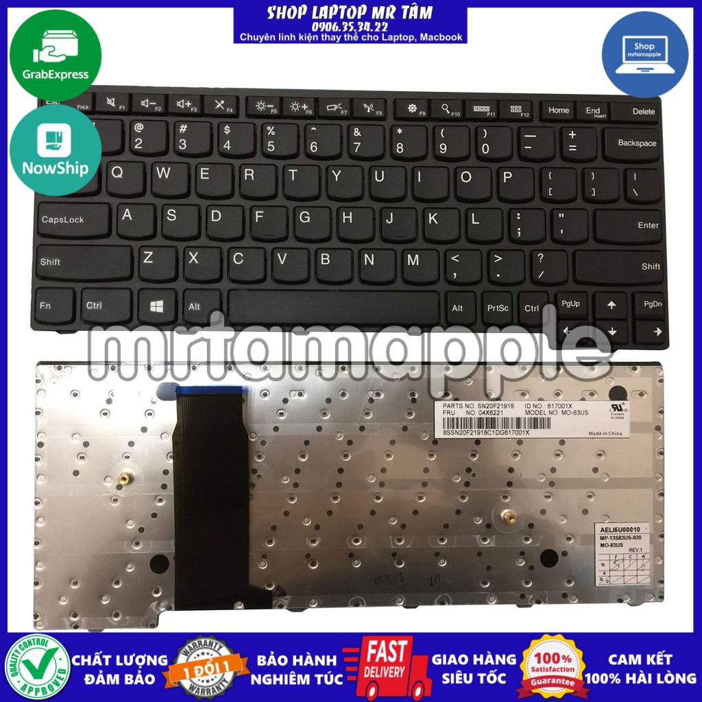 (KEYBOARD) BÀN PHÍM LAPTOP LENOVO YOGA 11E CHROMEBOOK dùng cho Thinkpad Yoga 11E