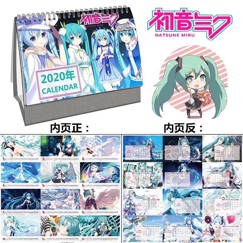 (Lịch 2020) Lịch để bàn hình Anime Vocaloid - Miku - Hatsune Miku