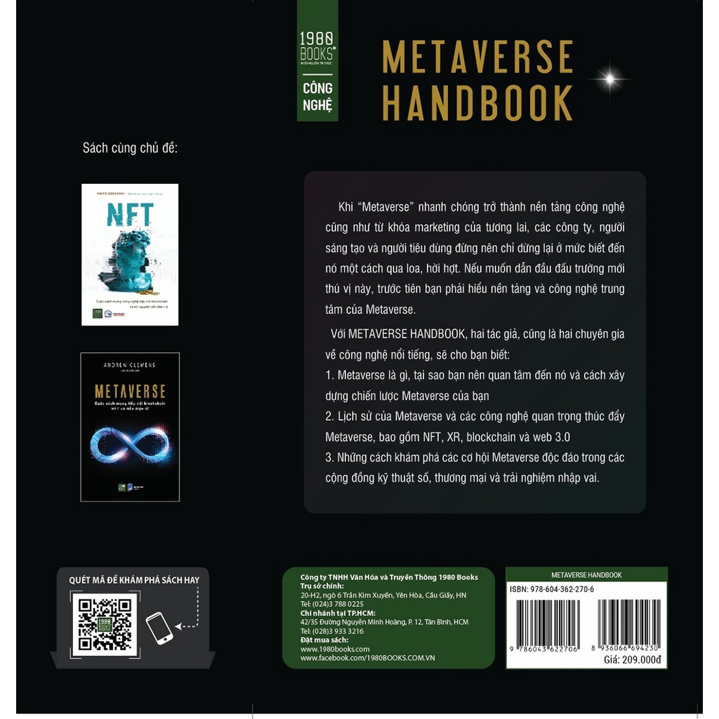 Sách - Metaverse Handbook (QuHarrison Terry, Scott Keeney - 1980)
