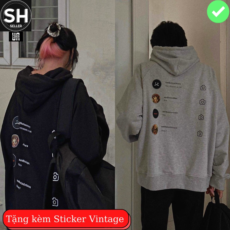 Áo khoác 𝗛𝗢𝗢𝗗𝗜𝗘 𝗦𝗔𝗗𝗦𝗧𝗔𝗚𝗥𝗔𝗠 ®️ - 𝑯𝒂̀𝒏𝒈 𝒄𝒉𝒊́𝒏𝒉 𝒉𝒂̃𝒏𝒈
