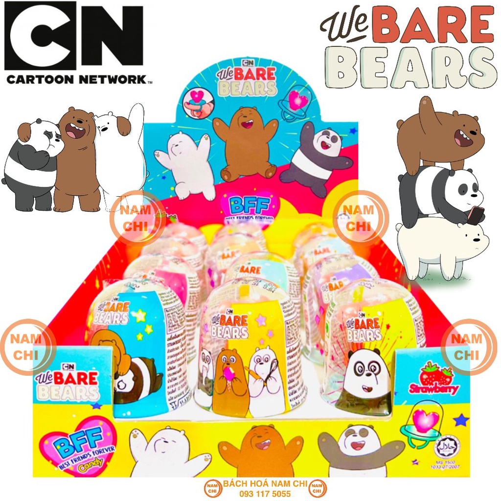 [LẺ 1 CÁI] [THÁI] Kẹo Nhẫn Gấu We Are Bear BFF Thái Lan