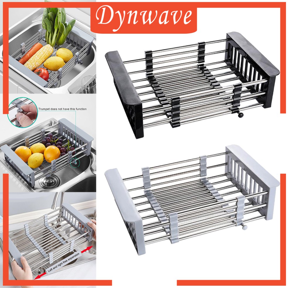 [Dynwave] Giá Phơi Khô Bát Đĩa Trên Bồn Rửa Có Thể Mở Rộng Cho Quầy Bar