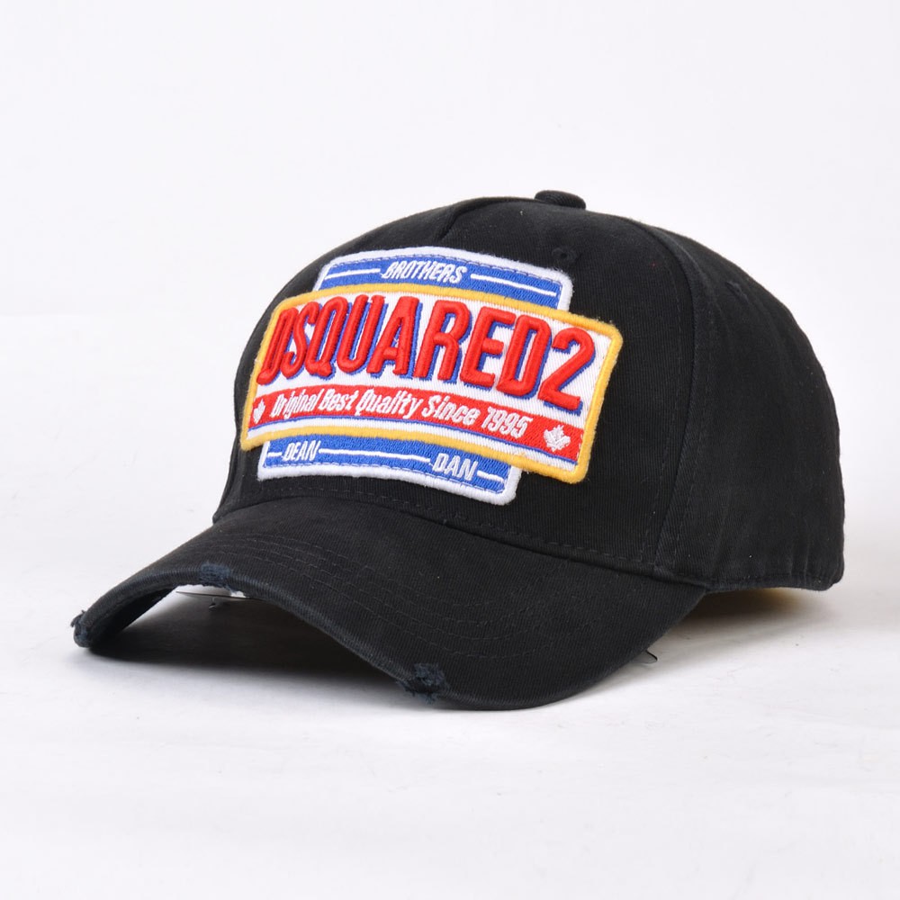 Mũ Lưỡi Trai Cotton Màu Trơn Họa Tiết Dsquared2 Phong Cách Hip Hop Cá Tính