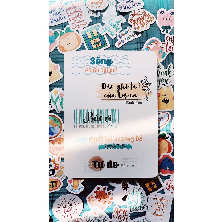 Sticker tựa bài ngữ văn lớp 12