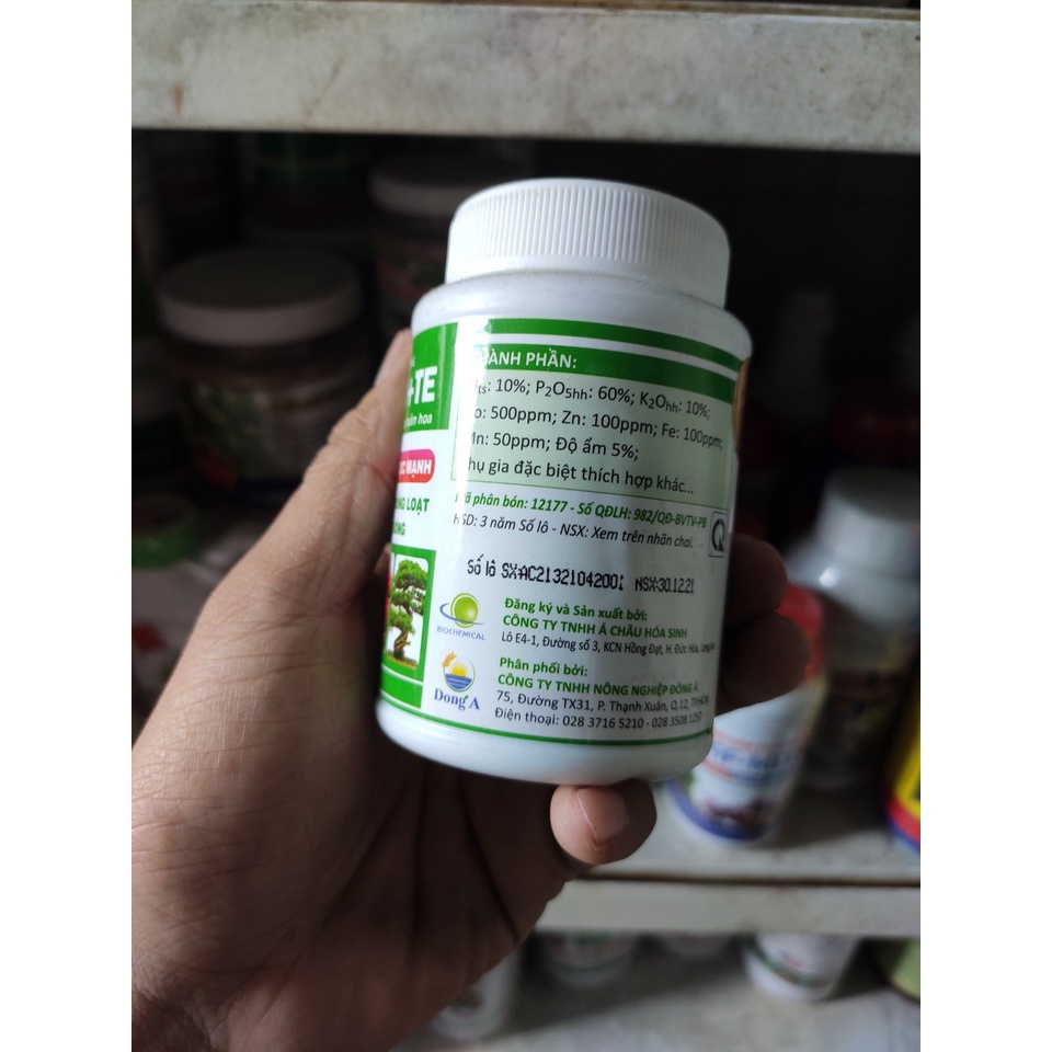 Phân bón lá GrowMore Bloom NPK 10-55-10 +TE/ npk 10-60-10  kích thích ra hoa nghịch mùa Grow More 100gr