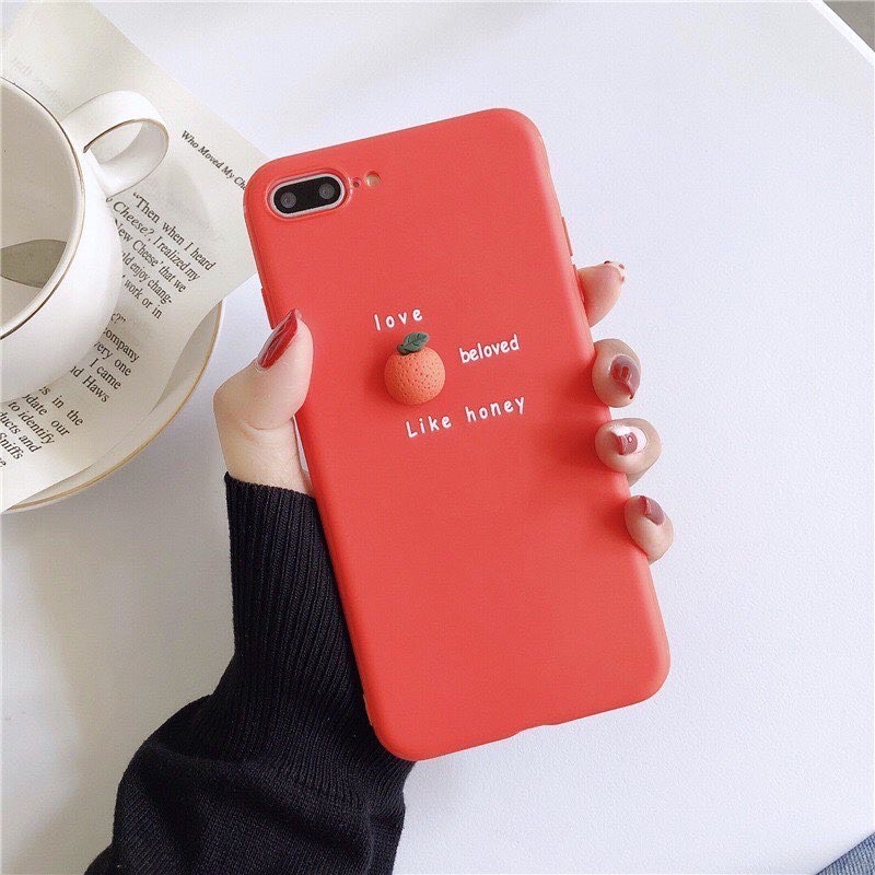 Ốp iphone Trái Cây Tí Hon nổi dẻo full case 6/6s/7/8/6plus/7plú/8plus/x/xs/xsmax/11/11promax