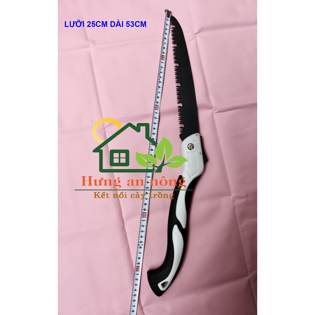 Cưa cầm tay gấp gọn lưỡi thép hợp kim SK5 bén bền không gỉ sét 4 size, lưỡi 18cm, 21cm, 25cm, 30cm