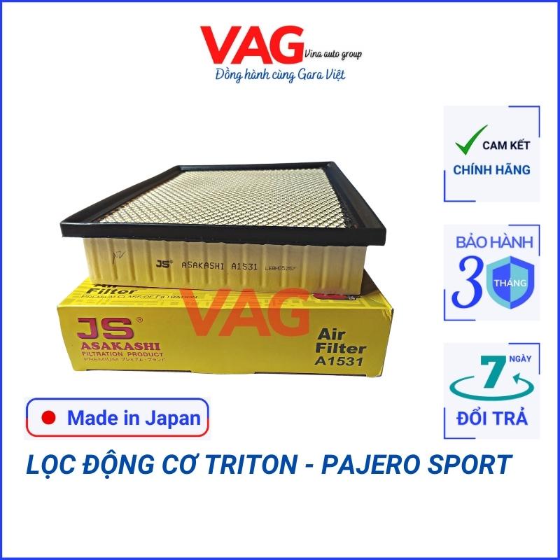 Lọc gió động cơ Triton, Pajero Sport, ..... JS ASAKASHI Nhật Bản A1519 Đời 2015-2021